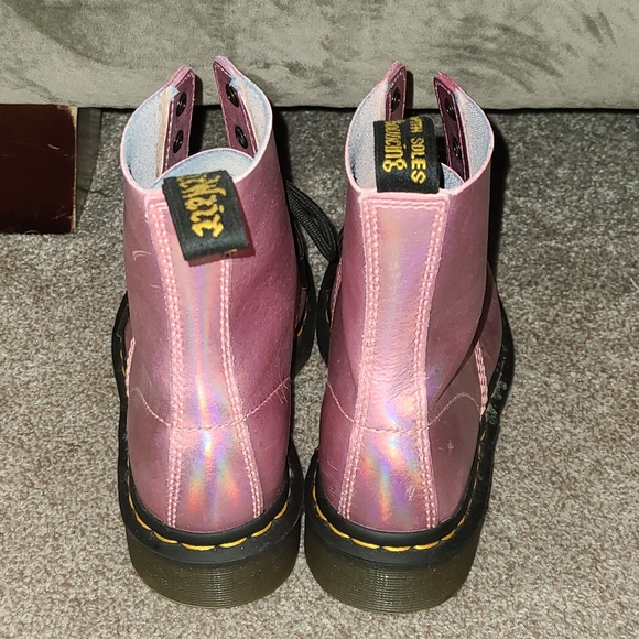 Holographic Pink Dr Martens - Picture 3 of 5